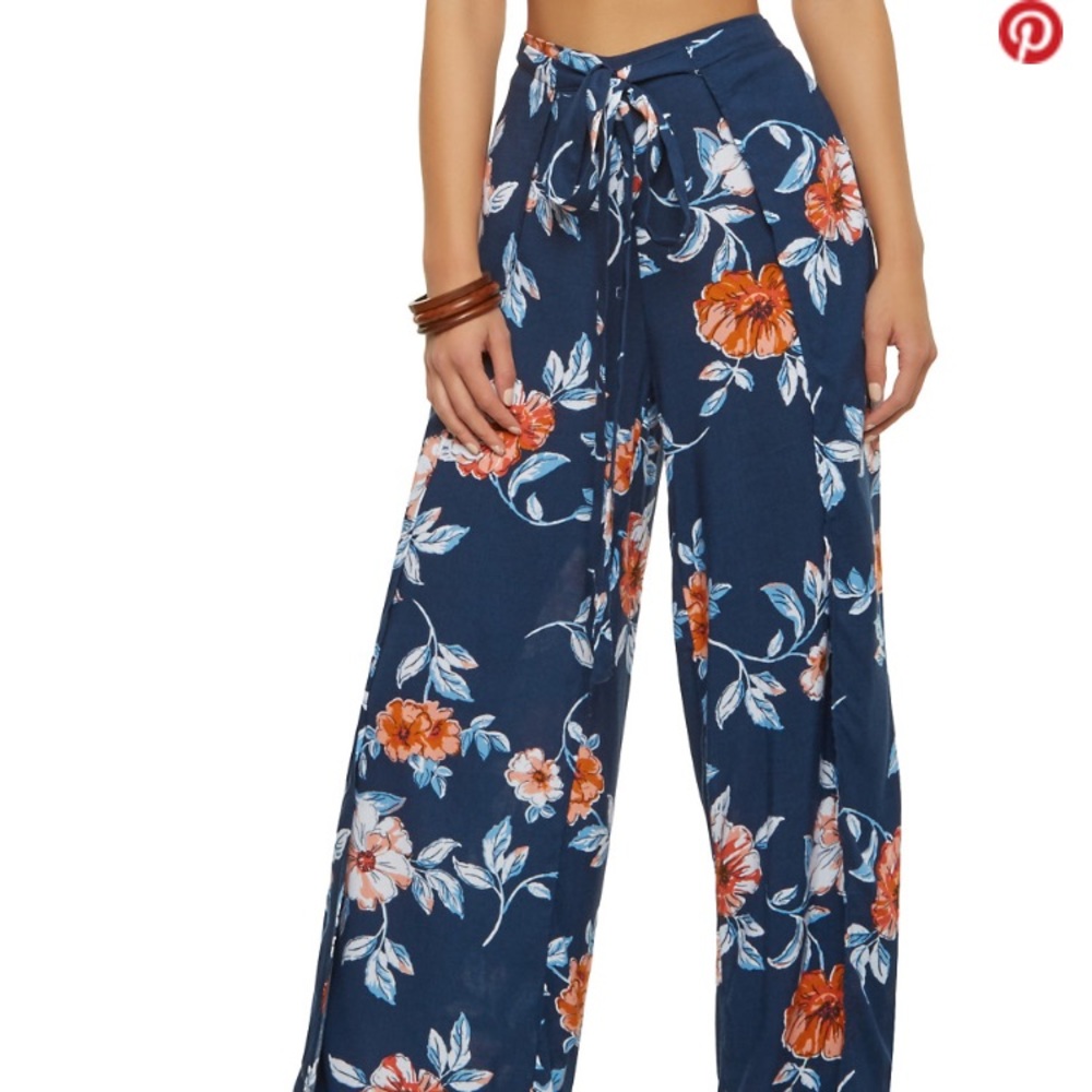 floral palazzo pants